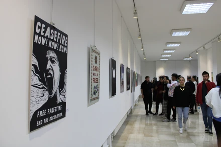 ‘FİLİSTİN Uluslararası Afiş ve Baskı Sergisi’ açıldı